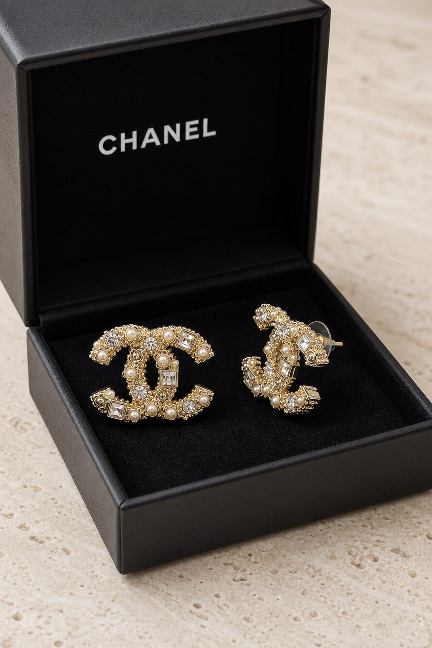 CHANEL Classic Parisian Earrings Style 22 | New with Box - Picture 6 of 9